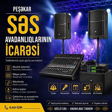 ps icarə: Peşəkar səs avadanlıqlarının icarəsi Tədbirləriniz üçün güclü səs — 1