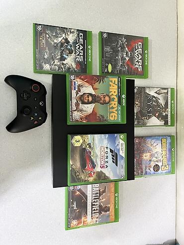 xbox one fat: Игровая консоль Xbox One X (черный цвет) с комплектом игр и — 3