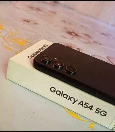 samsung note 1: Samsung Galaxy A54, 128 GB, rəng - Qara, İki sim kartlı