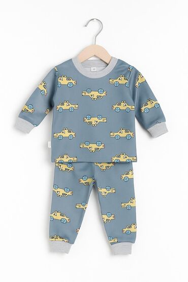 Alt paltar, corablar: Uşaq pijama dəstləri – 2 hissədən ibarət rahat komplekt - Üst və — 9