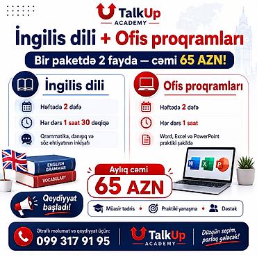 Xarici dil kursu, İngilis dili, Böyüklər üçün, Danışıq klubu, Diplom, sertifikat, IELTS/TOEFL lalafo.az -da Xarici dil kursu, İngilis dili, Böyüklər üçün, Danışıq klubu, Diplom, sertifikat, IELTS/TOEFL