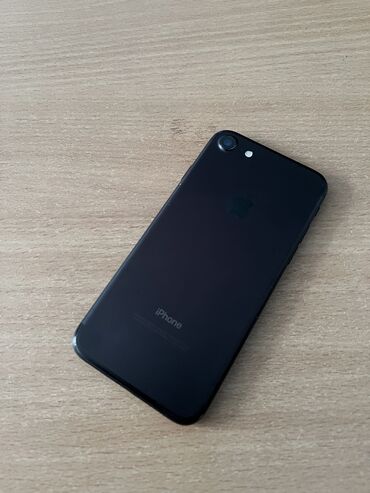 купить телефон redmi note 7: IPhone 7, Колдонулган, 32 ГБ, Кара, Заряддоочу түзүлүш, Коргоочу айнек, Кабель, 100 %
