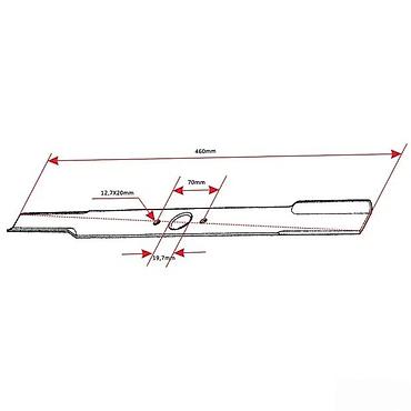 drvene merdevine ikea: Crni metalni nož za kosilicu, dužine 460 mm. Dizajniran je sa — 3