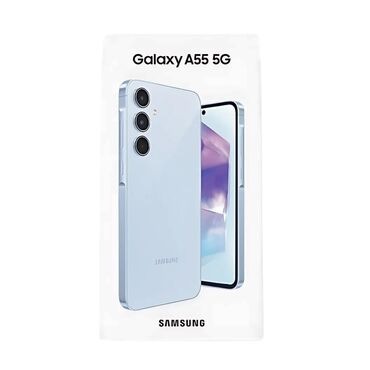 samsung n900: Samsung Galaxy A55, Б/у, 256 ГБ, цвет - Синий, 2 SIM