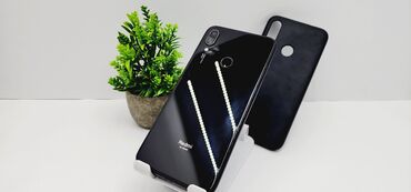 телефон а 7: Xiaomi, Redmi Note 7, Б/у, 64 ГБ, цвет - Черный, 2 SIM