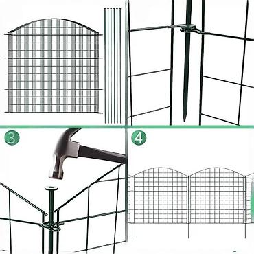 Baštenska dekoracija: Dekorativna baštenska ograda – komplet set cca 3,9 m - Tip — 7