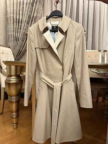 plaş cadır: Ted Baker London qadın trençkotu - Rəng: bej - Kəsim: qamətli, beldə — 1