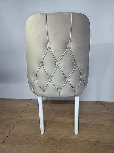 Stilske stolice: Tapacirana stolica sa dugmićima (chesterfield stil) - Presvlaka: meki — 2