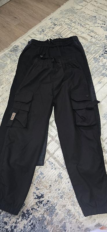 мужские брюки джоггеры: Мужские брюки, M, Armani, Б/у, цвет - Черный, Самовывоз, Платная доставка — 2