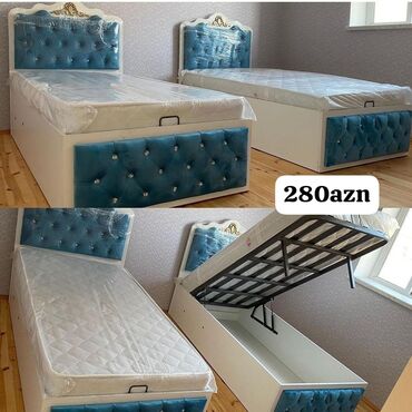 мебель бу баку: Новый, Односпальная кровать, С подъемным механизмом, С матрасом, Без выдвижных ящиков, Азербайджан