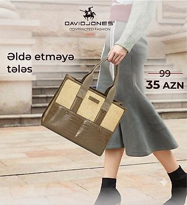 david jones: David Jones qadın əl çantası - Model: Contracted Fashion kolleksiyası — 1