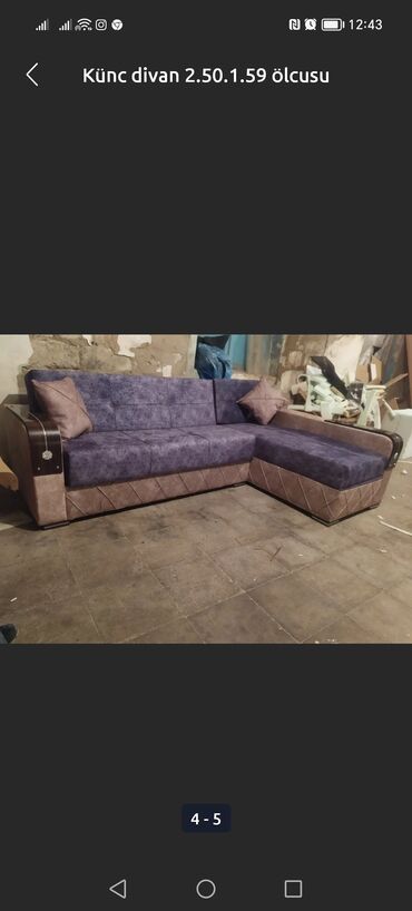 Divanlar: Künc divan, Yeni, Açılan, Bazalı, Parça, Ödənişli çatdırılma — 16