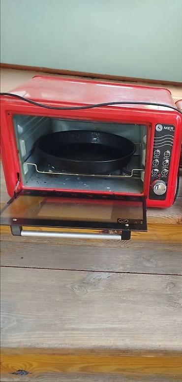 soba silver: Qızdırıcı elektrik mini soba – MER markası - Rəng: qırmızı gövdə — 2