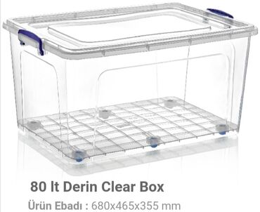 Yemək konteynerləri: Şəffaf plastik saxlama qutuları – qapaqlı və kilidli Məhsul təsviri — 11