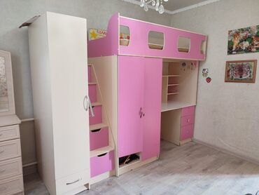 кровать железный бу: Спальный гарнитур, Б/у, Односпальная кровать, Двухъярусная кровать, Шкаф, Самовывоз, Платная доставка, цвет - Розовый
