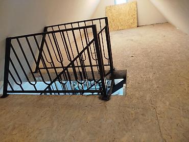 Обшивка лестниц: Лестница на заказ кара жыгач жангак, сосна перила дерево и железный — 12