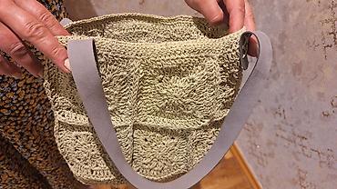 Çantalar: Makrame üslubunda toxunma çanta - Material: qalın, möhkəm kağız tipli — 6