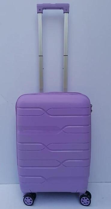 Putni koferi i torbe: Tvrdi kofer na točkiće – ljubičasti - Materijal: tvrda plastika (ABS — 1