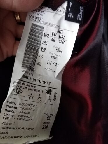 Paltolar: Palto, Sarar, M — 9