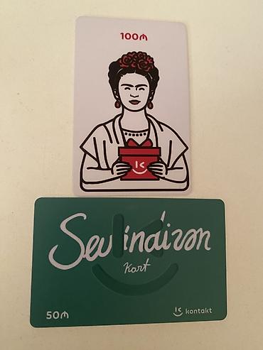 Bayram məhsulları: Kontakt mağazalar şəbəkəsi üçün hədiyyə kartları - Növlər: - 100₼ — 2