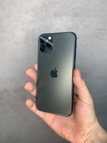 11 афон: IPhone 11 Pro, Б/у, 256 ГБ, Alpine Green, Зарядное устройство, Кабель, В рассрочку, 100 %