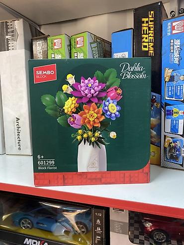 бесконечные тульпаны: Конструктор **SEMBO BLOCK Dahlia Blossom** — декоративный набор для — 2