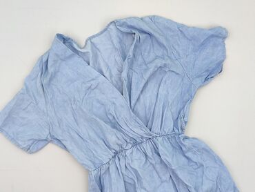 sukienki z falbankami na wesele błękitna: Sukienka damska, rozmiar S