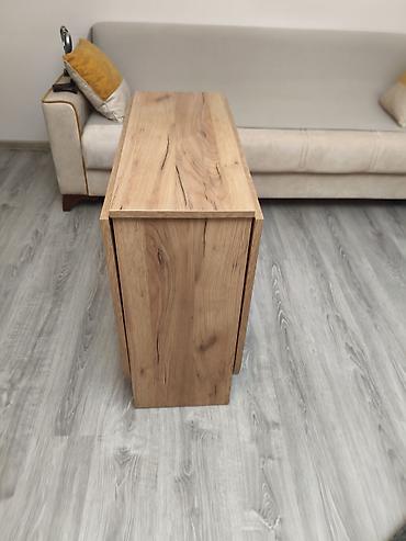 masa usdu kapter: Açılan-qapanan transformasiya olunan masa - Material: təbii ağac — 2