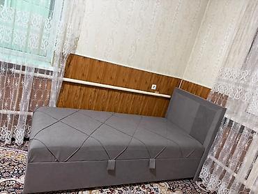 Односпальные кровати: Односпальная кровать с высоким мягким изголовьем - Современный — 5