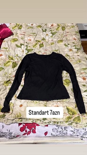 leopard: Qadın uzunqollu bluz kolleksiyası - Qara bluz – M ölçü, sinə — 10