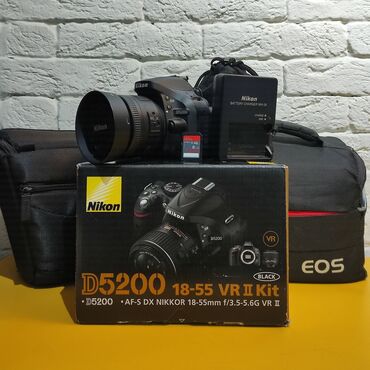 починка фотоаппаратов: Nikon D5200 + Nikkor 50mm(35 на фото, не актуален) + 18-55mm В