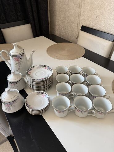 Çay dəstləri və servizlər: Çay dəsti, rəng - Ağ, Farfor, 10 nəfərlik, Rusiya — 7