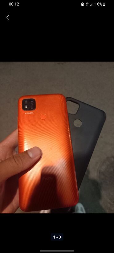 ми с2: Redmi, Redmi 9C, Колдонулган, 64 ГБ, түсү - Ток сары, 2 SIM