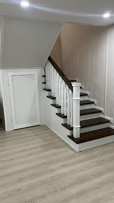 elegance stroy: Деревянная лестница Для дома, Бесплатная доставка, Вид дерева: Кара Жыгач, Форма лестницы: Прямая, Стиль: Классический — 3