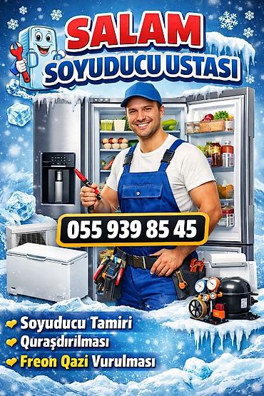 Soyuducu təmiri: Xaladennik və soyuducu xidmətləri Xidmətlər: - Soyuducu təmiri - — 2