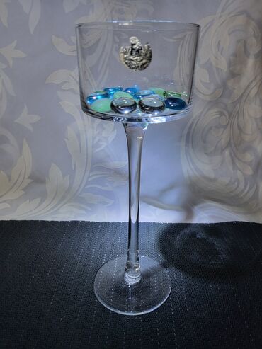 Činije: Svecnjak genuine led kristal iz 80ih. Svecnjak sa dekorativnim — 5