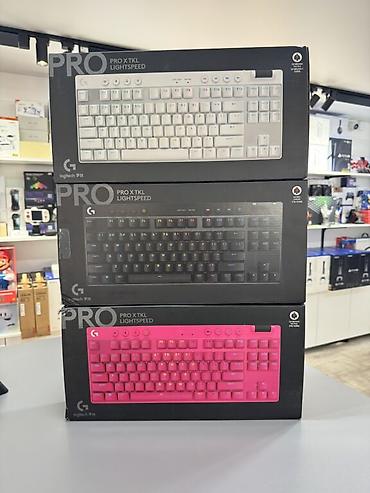 gmmk pro: Клавиатура, Logitech, Механическая, Bluetooth, Проводное подключение, Размер: 80% — 8