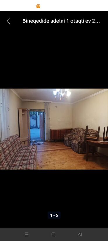 xacmazda kiraye evler ayliq: 40 м², 1 комната, Комби, Газ, Электричество