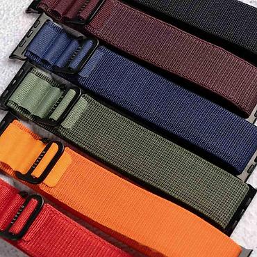 ucuz smart saatlar: Smart saatlar üçün kemerler 42-44-45-49 mm Parça, metal, rezin — 3