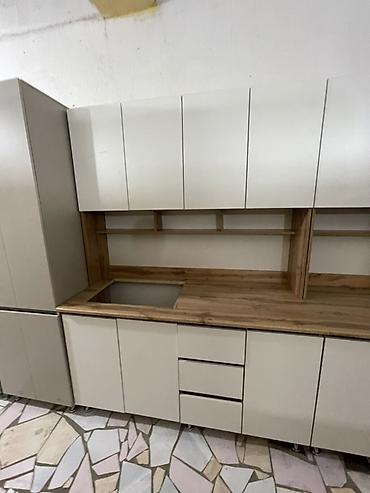 silver kitchen: Кухонный гарнитур, Новый, В рассрочку, цвет - Коричневый — 6