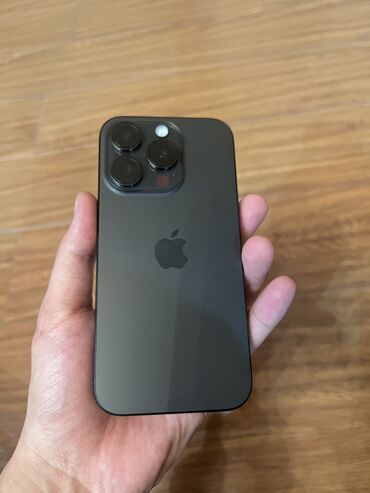 айфое: IPhone 15 Pro, Б/у, 256 ГБ, Black Titanium, Коробка, 100 %