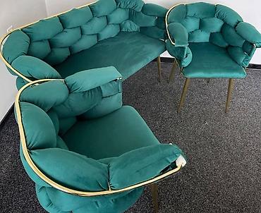 rekamije sofa: Garnitura sa sedenje
Trosed,dvosed i fotelja
Cena 410€🌿🌿 — 3