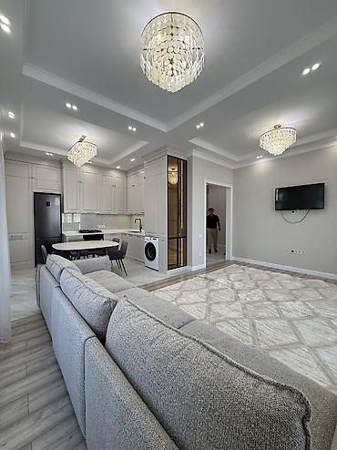 flat rent: 2 комнаты, Асанбай мкр Агентство недвижимости, Парам без детей, от 1 года, С мебелью полностью — 3