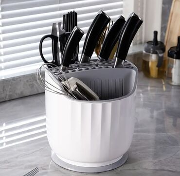 посуда для кухни: Вращающийся на 360 градусов держатель для кухонных ножей