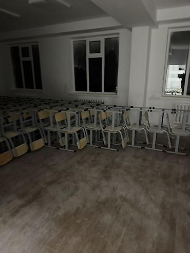 слив школь: Школьный стул, Новый, Дерево, цвет - Серый — 1