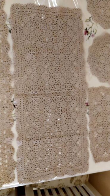 'Υφασμα: Χειροποίητο τραπεζομάντιλο. Χειροποίητο μεγάλο τραπεζομάντιλο. Και δύο — 13