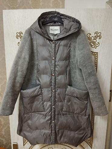 uzun kofta: Max Mara qadın üst geyimi – kombinə materiallı kapüşonlu plaş/palto - — 4