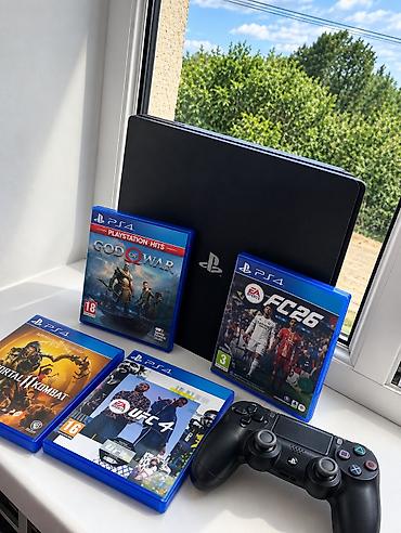 холодилик бу: PLAYSTATION 4 SLIM С 10ИГРАМИ🫵👈 FC26,UFC4, MORTAL KOMBAT 11, И ТГД 2 - — 1