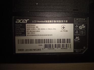 ddr5 16gb: Монитор, Acer, Б/у, LCD, 18" - 19" — 4