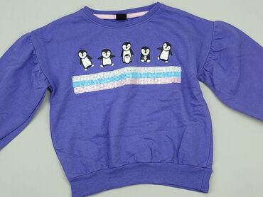 elegancka bluzka z falbanami: Sweatshirt, 4-5 years, 104-110 cm, condition - Very good